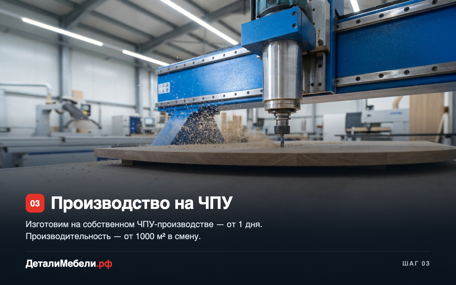 Шаг 3 — Производство ЧПУ