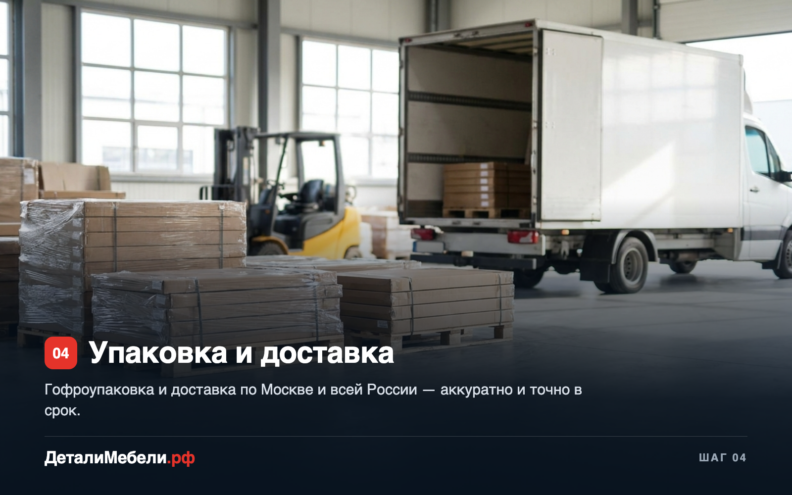 Шаг 4 — Упаковка и доставка